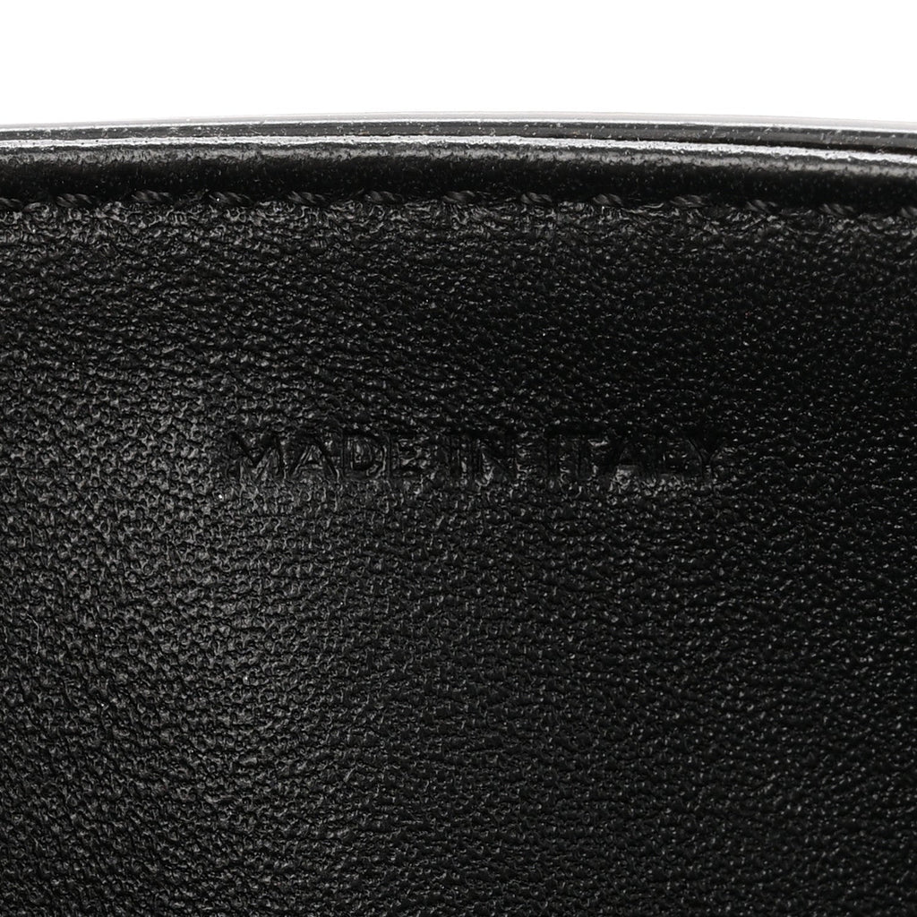 Shiny Calfskin Triomphe Chain Bag Black