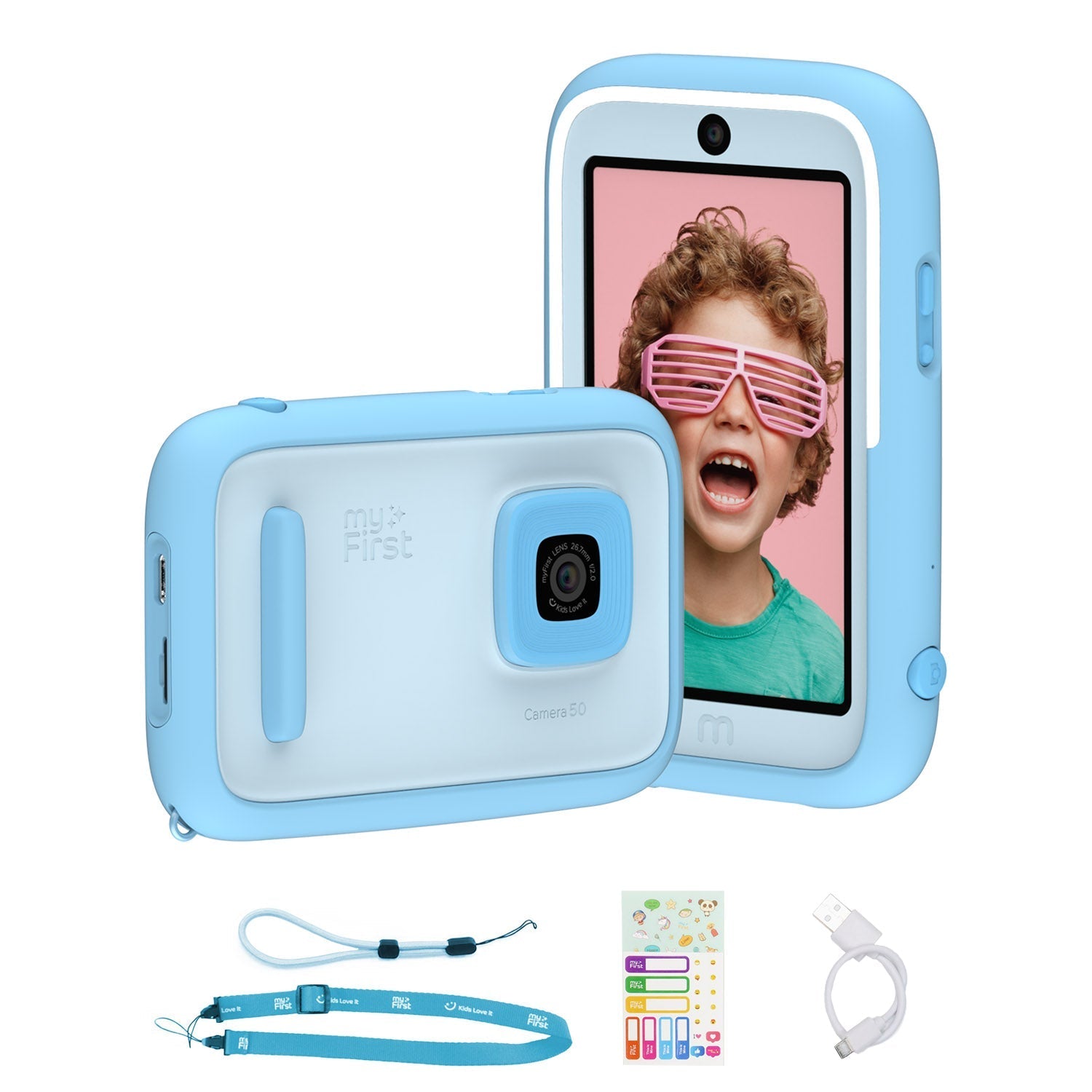 myFirst Camera 50 - Kids Ai Camera, HD Video  (Blue)