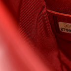 Calfskin Quilted Flap Waist Bag Red