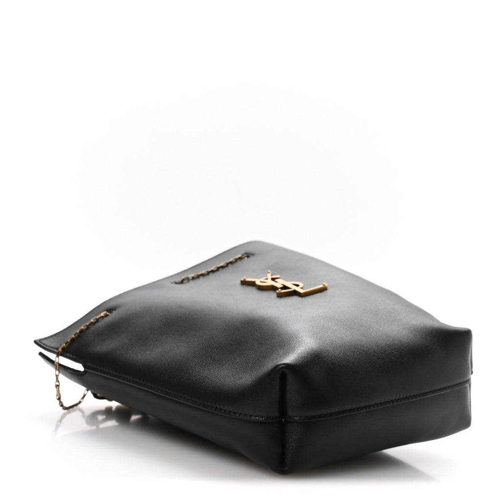 Lambskin Pochon Shoulder Bag Black