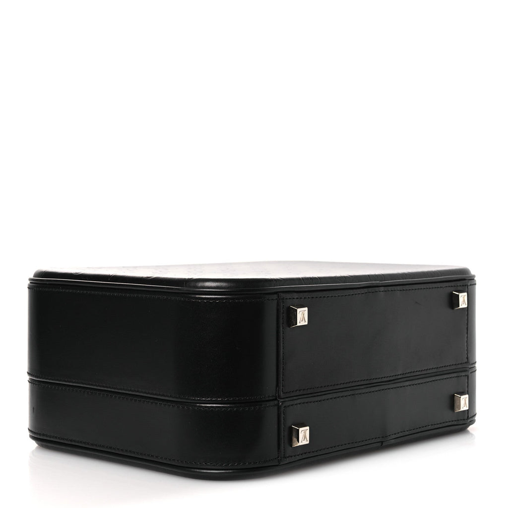 Monogram Glace Valisette MM Black
