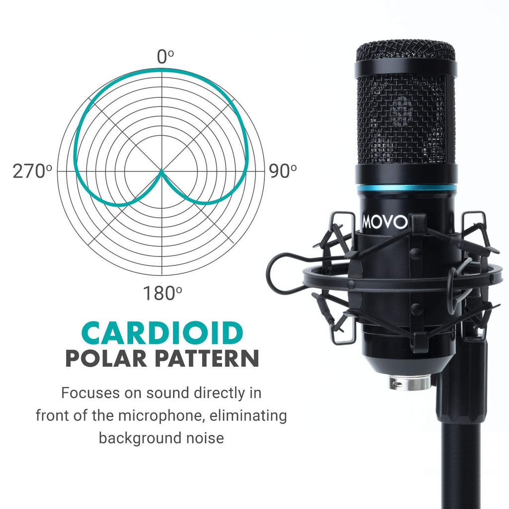 Movo Podcast Equipment Bundle for iPhone 15 and up