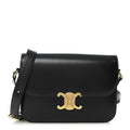 Shiny Calfskin Medium Triomphe Black