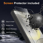 Entronix Bundle Compatible with Galaxy S24 - [Magnetic] Translucent Matte Case & 1 Clear Screen Protector