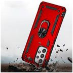 SAHARA - Red Military Kickstand Case with Belt Clip - Samsung Galaxy A53 5G