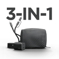 30W USB-C PD Charging Kit with Travel Pouch -Carbon Grey