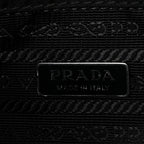 Tessuto Saffiano Ricamo Sequin Crystal Embellished Mini Re-Edition 1978 Bucket Bag Black