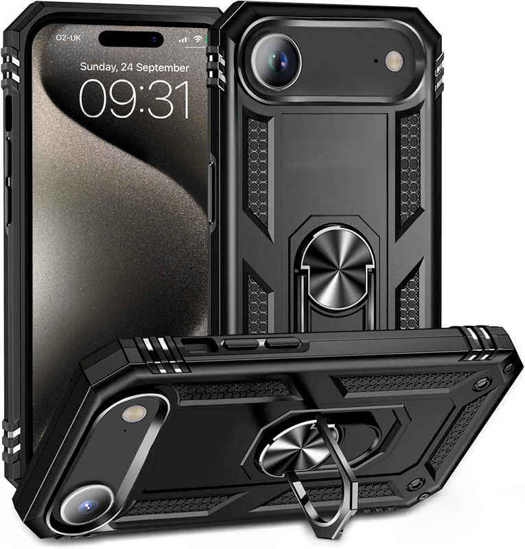 Entronix Case Compatible with iPhone 17 Air - Dual-Layer Guard Gripstand