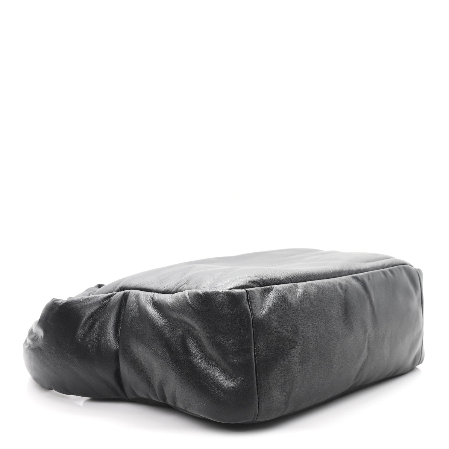 Lambskin Small Ryan Puffer Bag Black