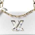 LV X TM Epi Twist MM Slim Shoulder Bag White