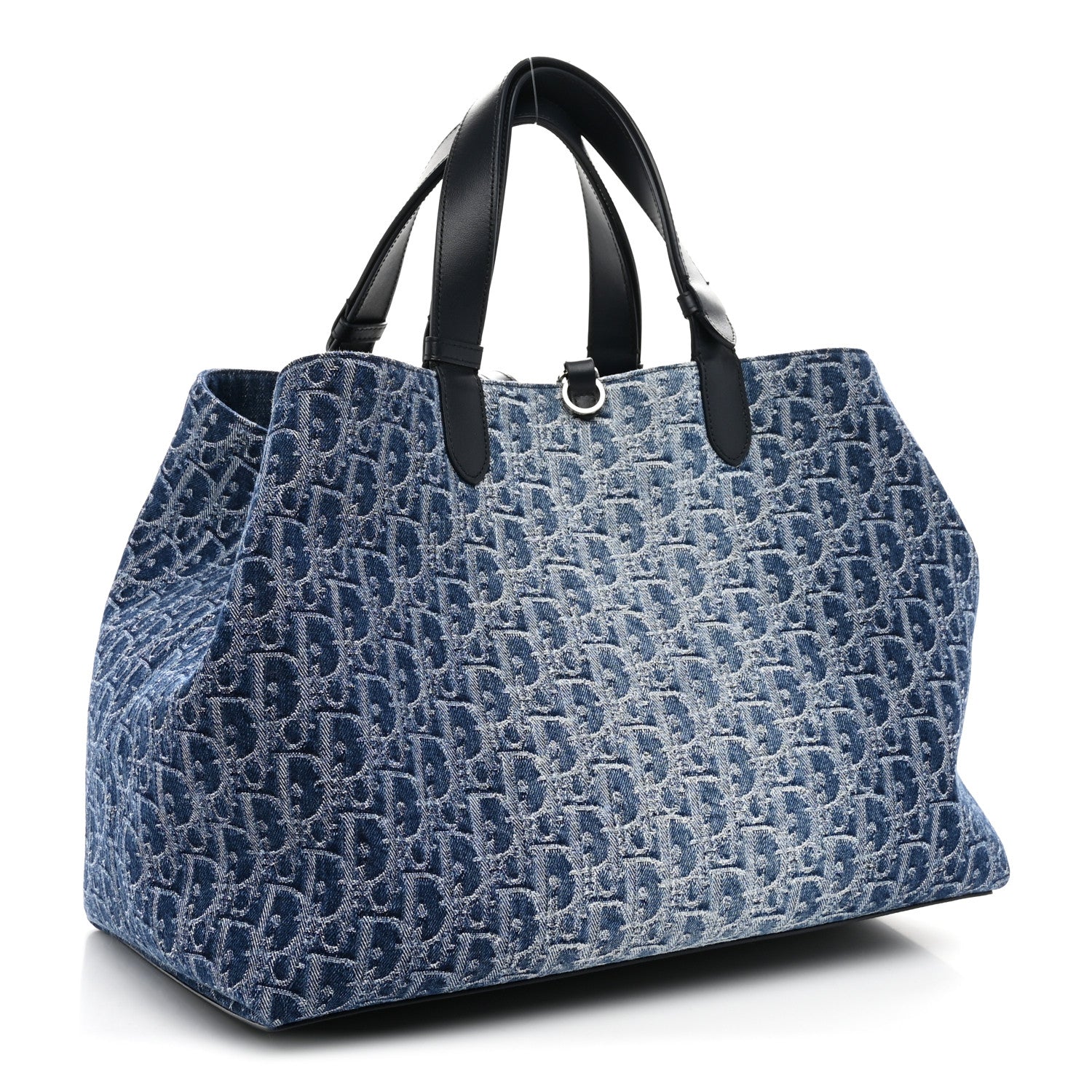 DIOR Denim Jacquard Oblique Large Toujours Blue