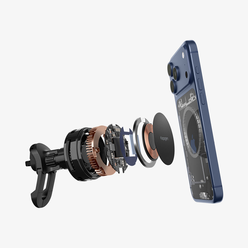 Spigen Essential Qi2.2 25W Hook Car Mount (Mag Fit)