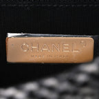 Tweed Quilted Medium Chanel 19 Flap Grey