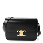 Shiny Calfskin Medium Triomphe Black