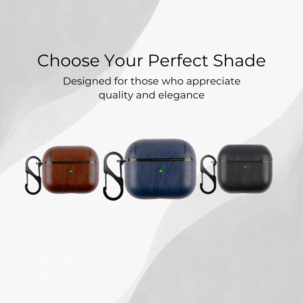 Entronix Case Compatible with AirPods 4th Gen - Luxury Leather Cover