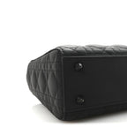 Ultra Matte Calfskin Cannage Small My ABCDior Lady Dior Black