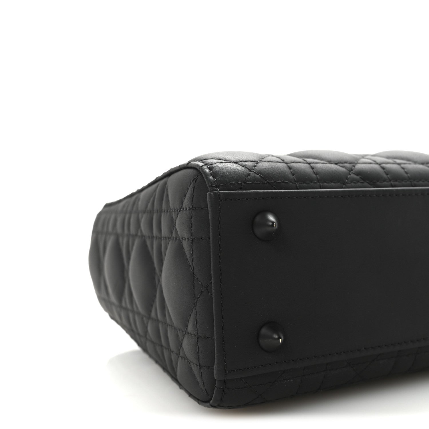 Ultra Matte Calfskin Cannage Small My ABCDior Lady Dior Black
