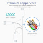 Entronix USB-A to Type-C Charger Cable, 3-Pack [10FT] USB-C Cable Compatible with Android