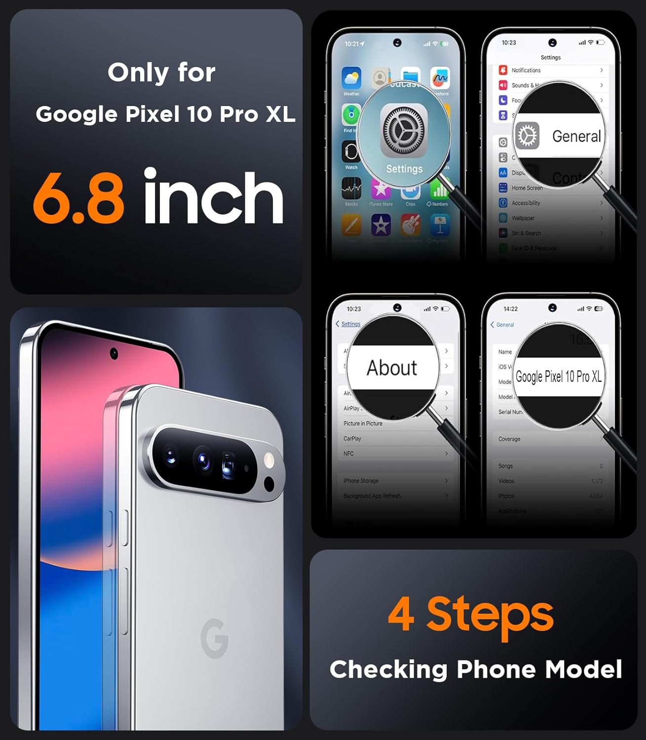 Entronix Case Compatible with Pixel 10 Pro XL - Triple-Layer Heavy Duty Protection