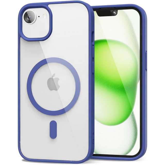 Entronix [Magnetic] Case Compatible with iPhone 16E - [Clear Back] Soft Matte Frame