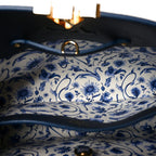 Taurillon Kintsugi Capucines MM Navy