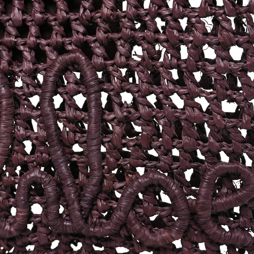Raffia Small Summer Banana Tote Kohl Brown