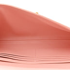 Nappa Intrecciato Long Andiamo Top Handle Clutch Rose