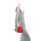 Lambskin Timeless Vanity Cosmetic Case Red