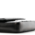 Shiny Aged Calfskin Quilted Waist Belt Bag Black