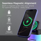 PowerFold Cube RGB 3-in-1 Wireless Charging Stand