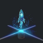 3D Hologram Projection Light - No Frame