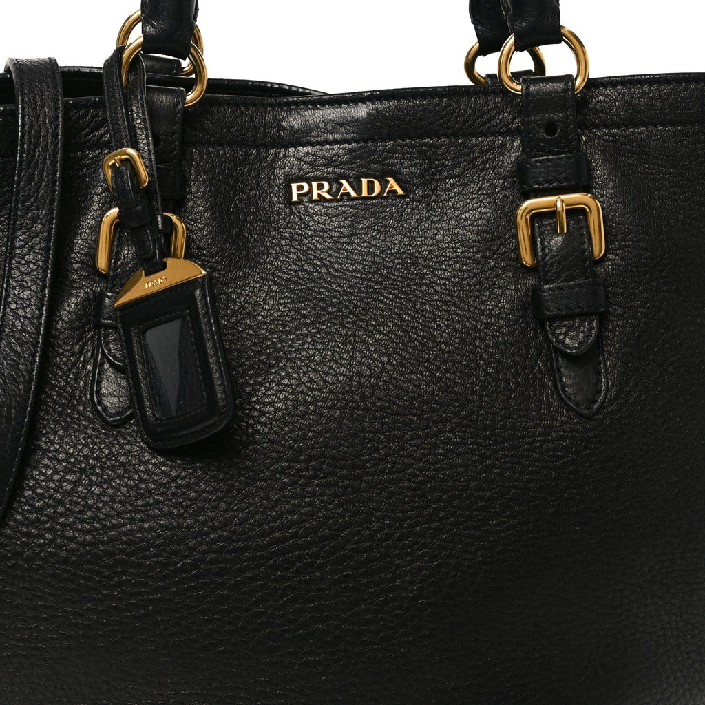 Vitello Daino Tote Black
