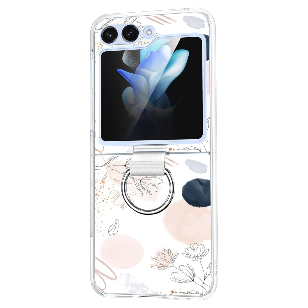 SAHARA - Inspire Series Floral Hard Shell Case with Ring  - Samsung Galaxy Z Flip6
