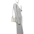 TPU FF Vitello Century F is Fendi Small Kan I Shoulder Bag White