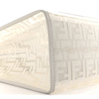 TPU FF Vitello Century Plexiglass Medium Runaway Shopper Tote White