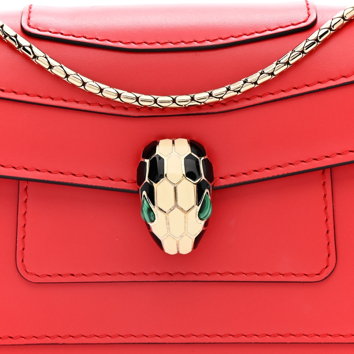 Calfskin Serpenti Forever Crossbody Bag Red