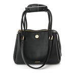 Supple Calfskin Small Madrid Bag Black