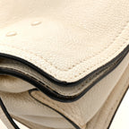 Glace Calf Etiquette Flap Bianco Astra