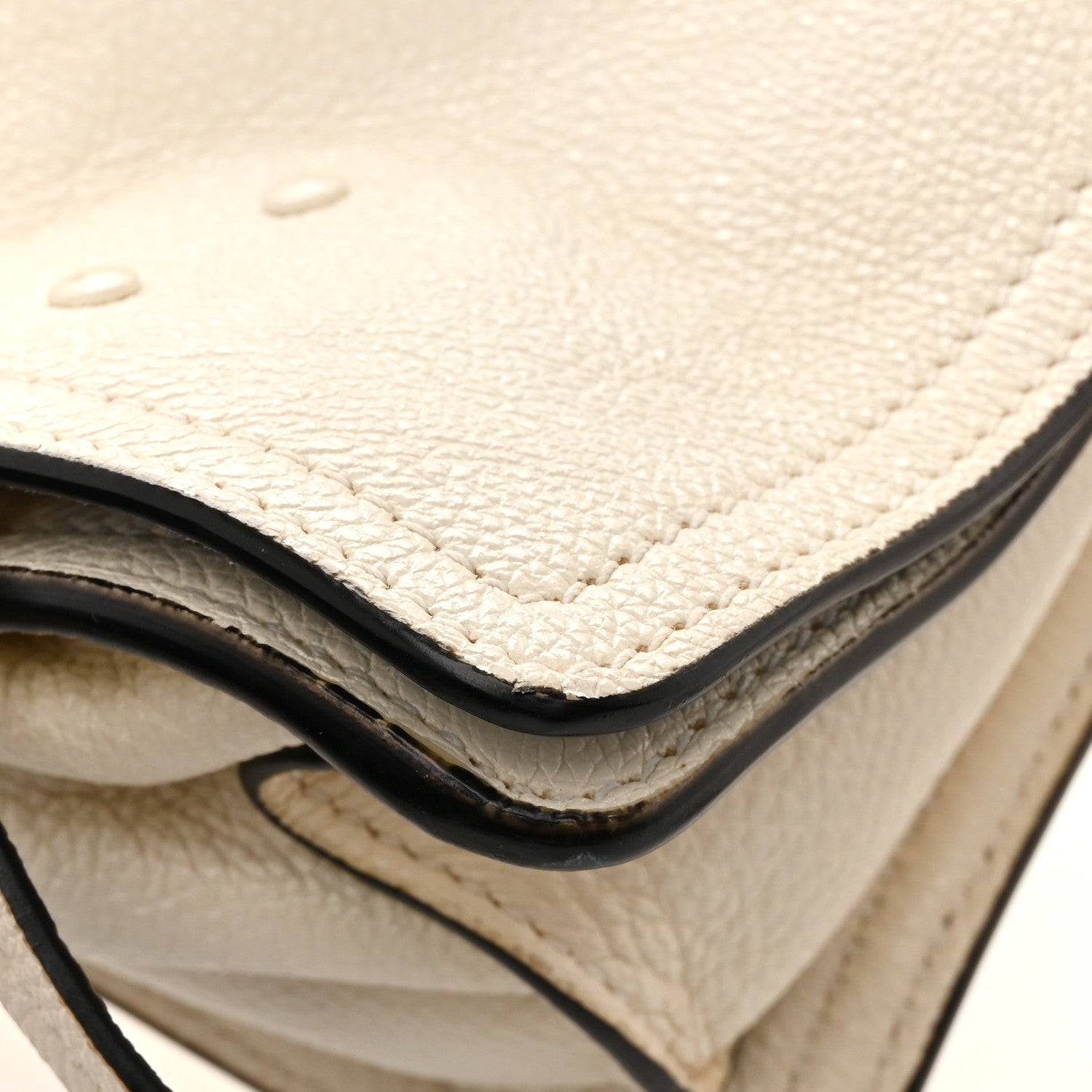 Glace Calf Etiquette Flap Bianco Astra