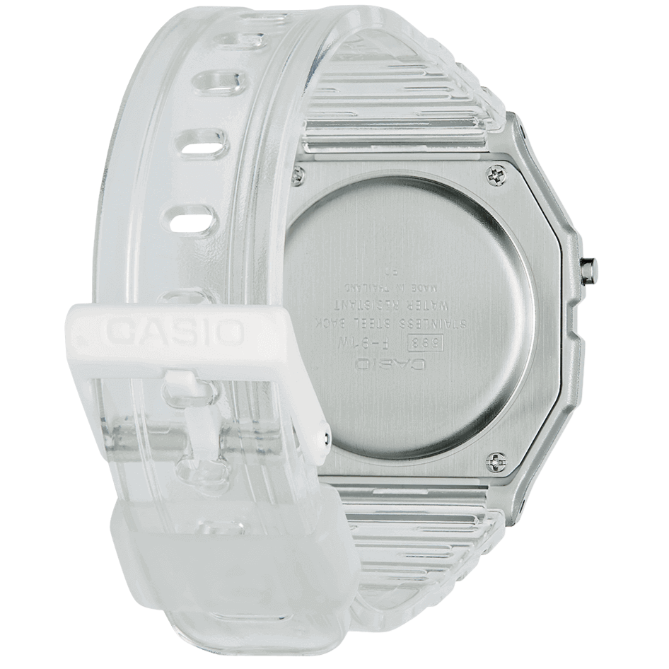 Casio F-91 Classic Unisex Transparent Watch
