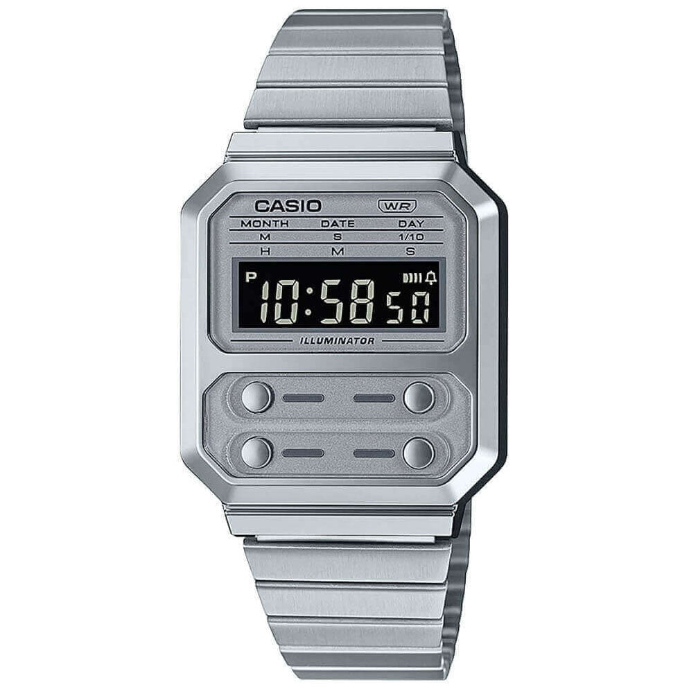 Casio Vintage Unisex Silver Watch