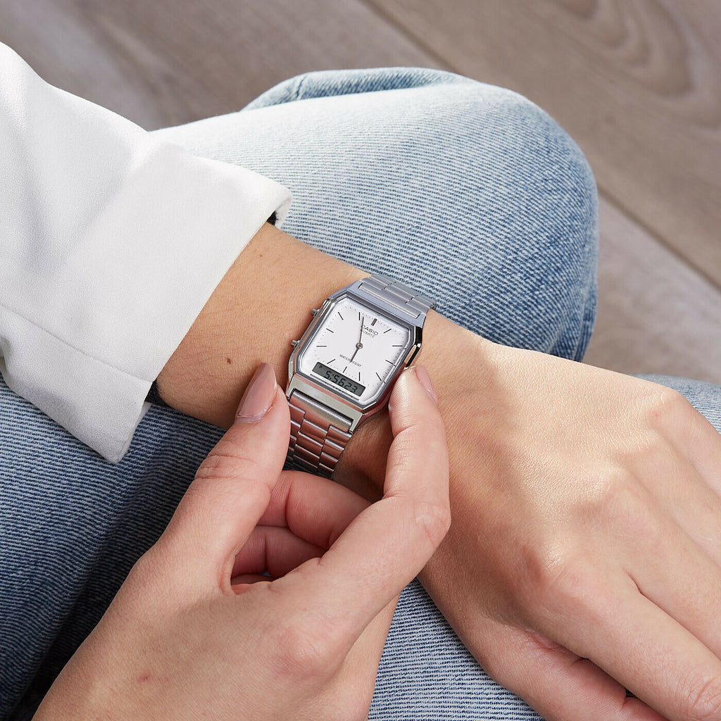 Casio Vintage Unisex Silver Watch