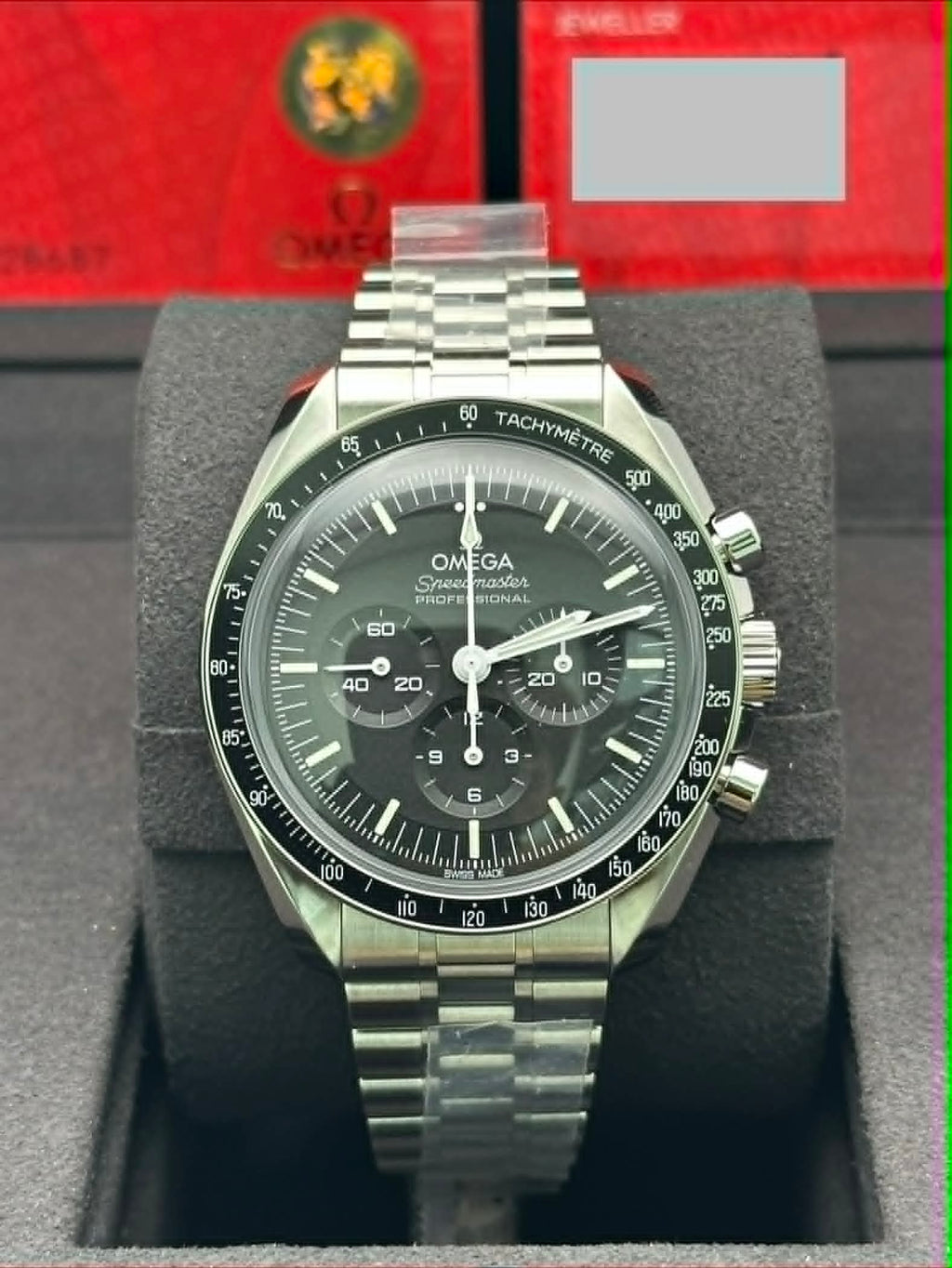 Omega Speedmaster Moonwatch Professional Co-Axial Master Chronometer Chronograph - 42 mm Steel Case - Black Step Dial -  310.30.42.50.01.001