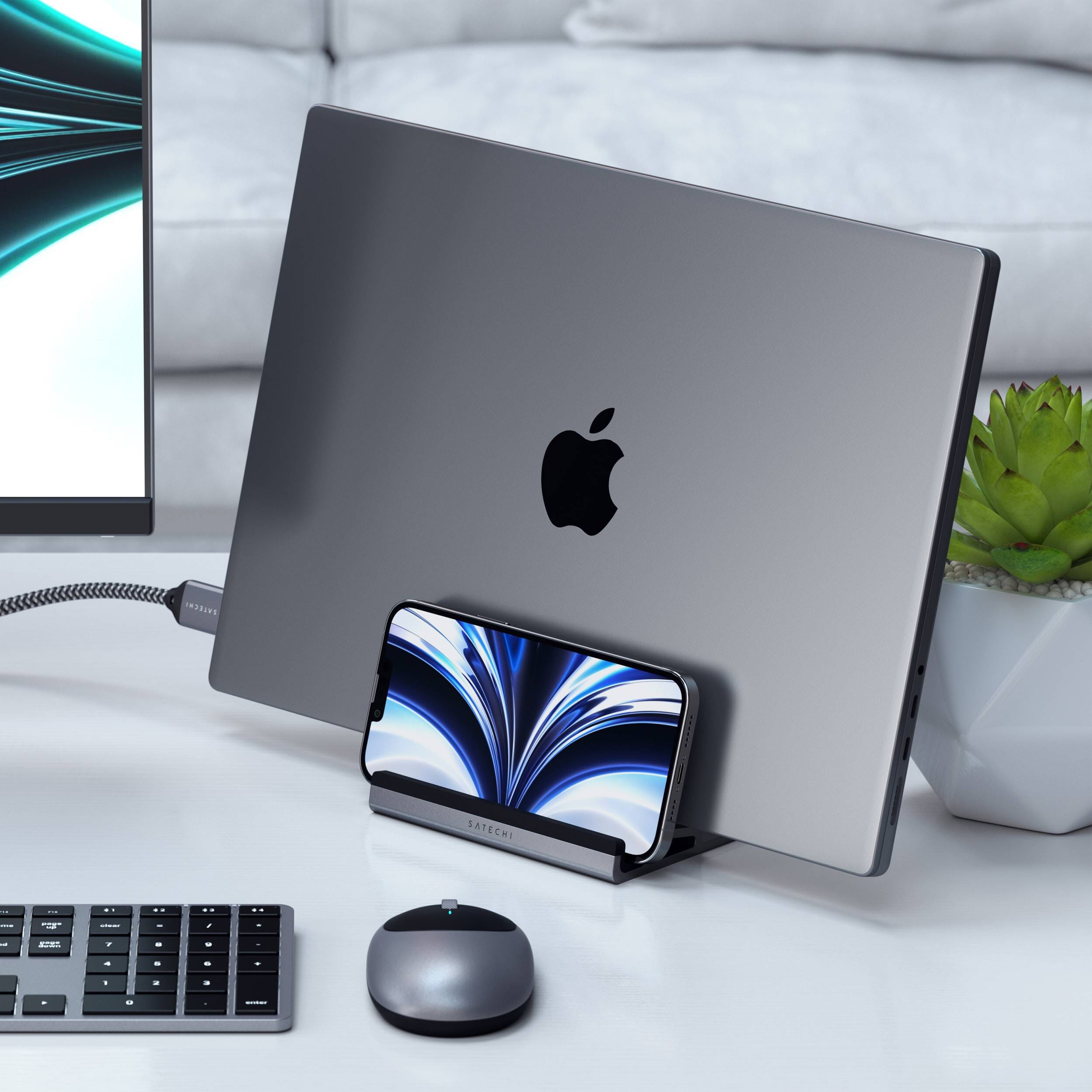 Vertikaler Laptopständer für zwei Laptops