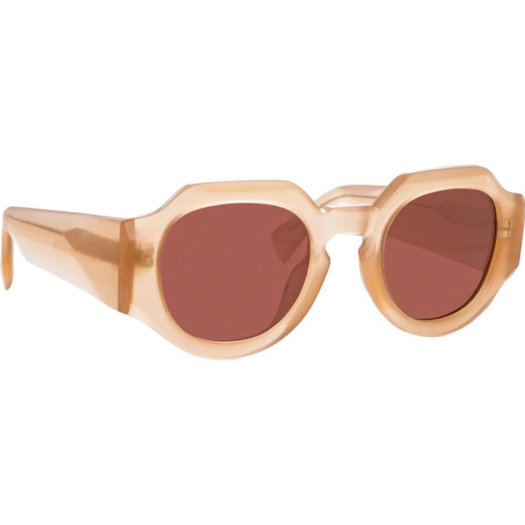 Dries Van Noten Men's Angular Red Sunglasses