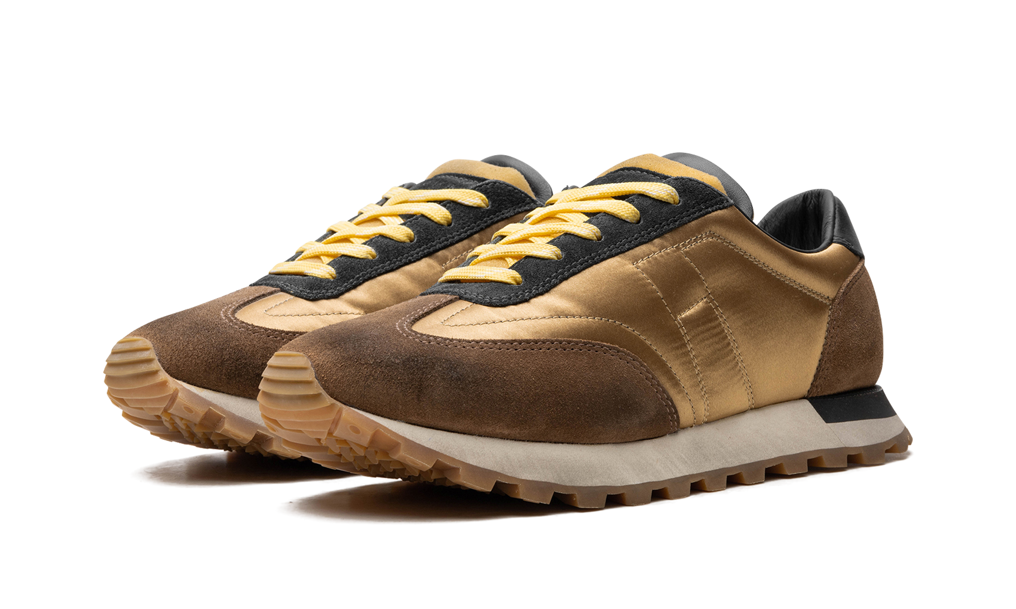 Panelled Retro Runner „Brown Distressed“ S57WS0255 P2706 H7293