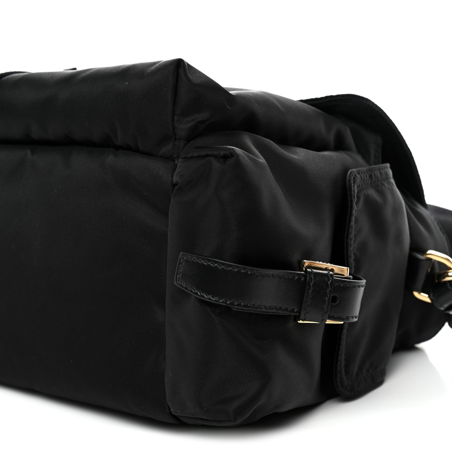 Re-Nylon Large Explore Messenger Bag Black