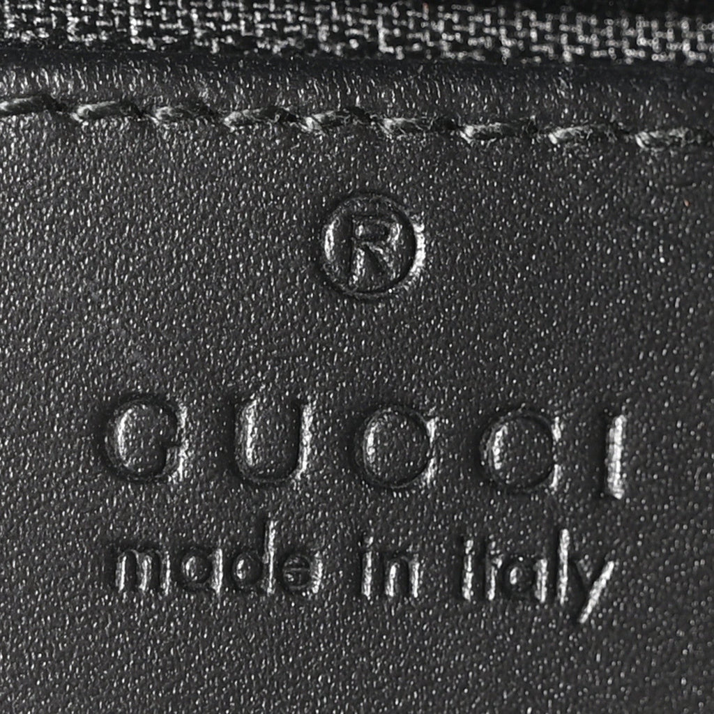 GG Supreme Monogram Web Messenger Bag Black