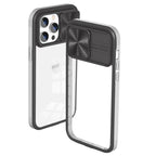 Full Protection With Mobile Phone Protective Film Slide Camera Lens Phone Case For Iphone 14 Pro In Gray