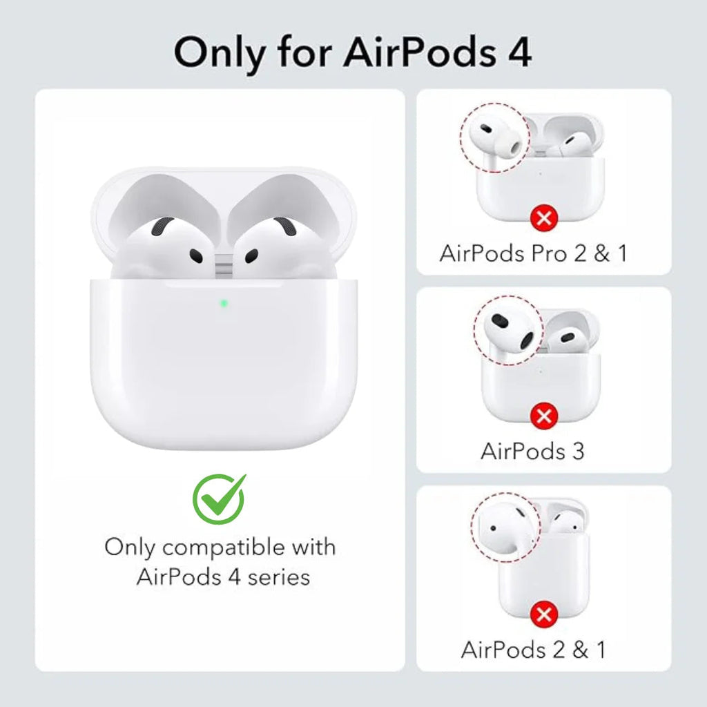 Entronix Case Compatible with AirPods 4th Gen - Luxury Leather Cover